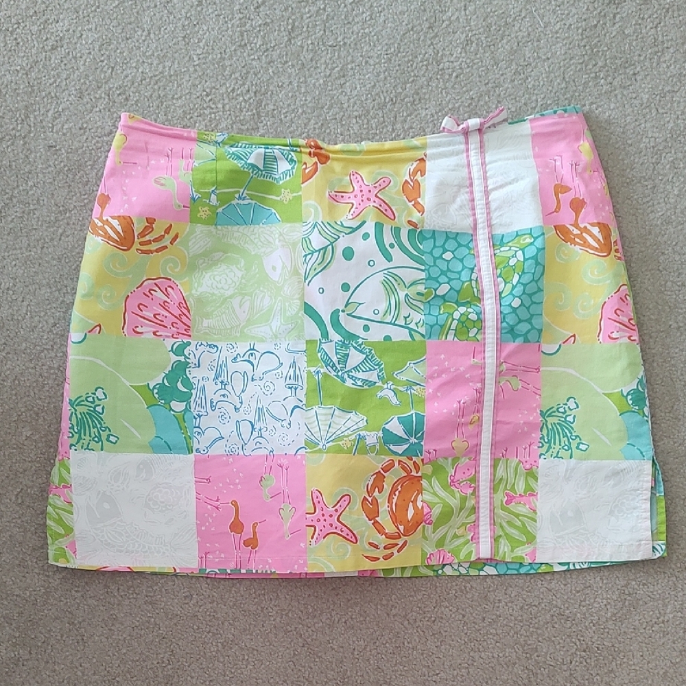Lilly Pulitzer Colorful Patchwork Skort